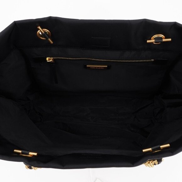 Tory Burch Ella Chain Tote Bag Black OS - Picture 13 of 16